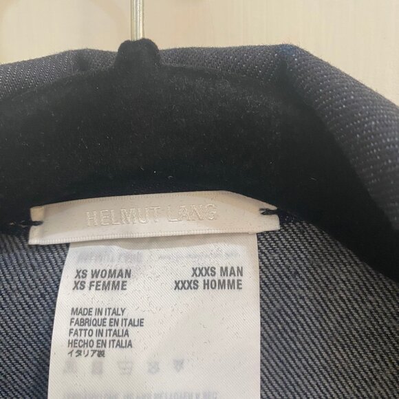 Helmut Lang Dark Denim Button-Up Trucker Jacket, XS, NWT - Picture 4 of 10